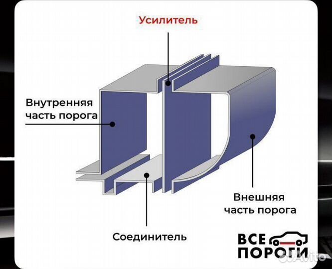 Усилитель порога Jeep Compass 1