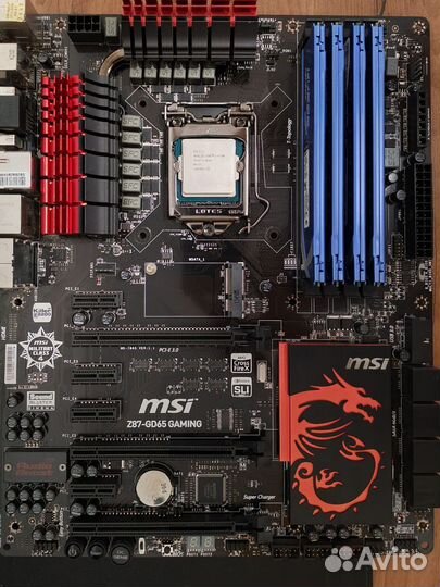 Комплект msi z87+ i5, ddr3 16gb бронь