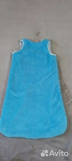 Кокон утепленный махровый на молнии для сна