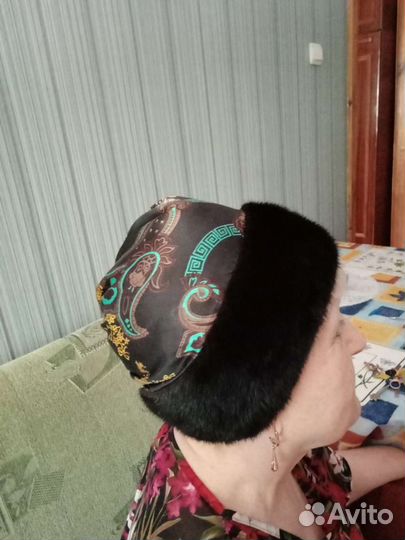 Шапка женская,облицовка норка