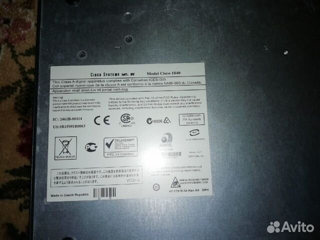 Cisco 1840 сетевой маршрутизатор