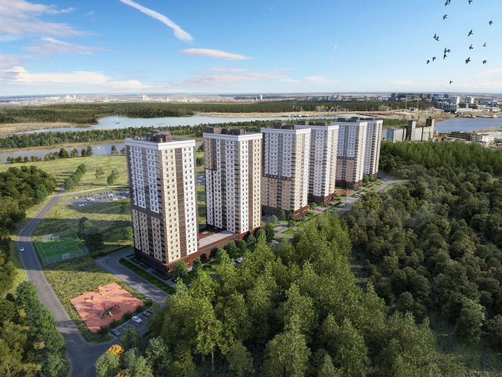 Квартира-студия, 33,8 м², 5/22 эт.