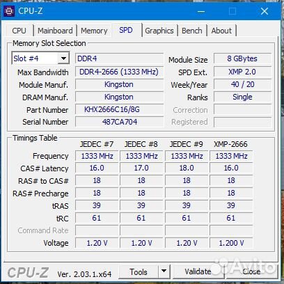 Kingston ddr4 16 gb (8x2)