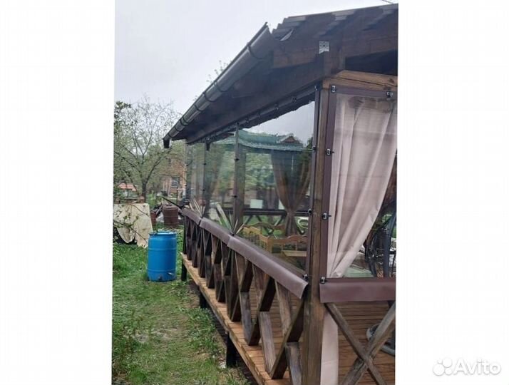 Мягкие окна пвх для дачи, коттеджа, террасы, загор