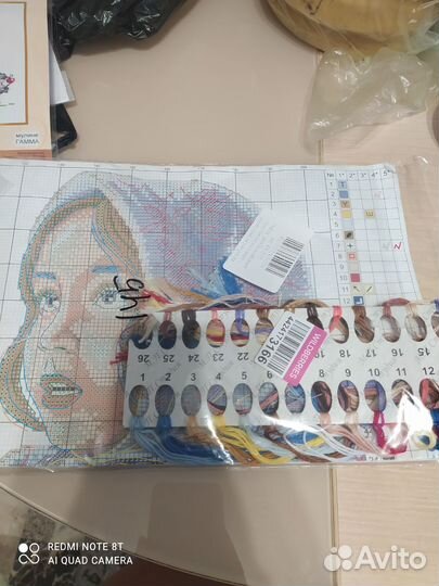 Остатки от набора для вышивания мп студия в храме