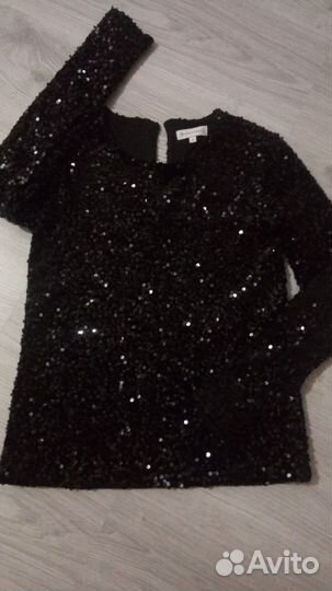 Блузка в пайетках s-m