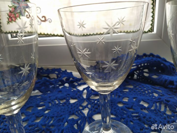 Фужеры цветное стекло СССР