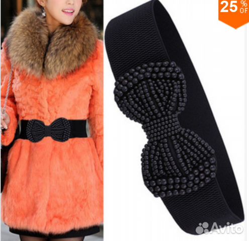 Пояс-резинка с бантом