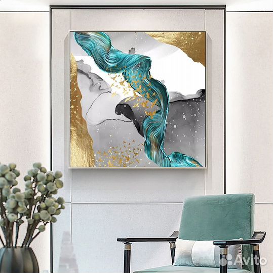 Картина маслом на холсте ручная работа абстракция