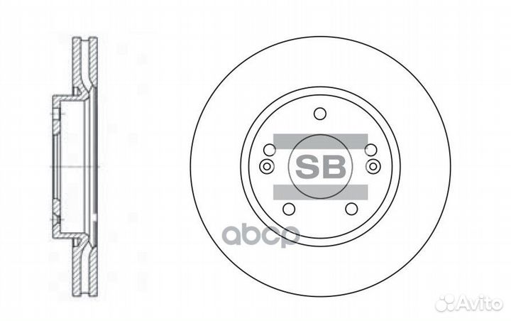 Диск тормозной SD1036 Sangsin brake
