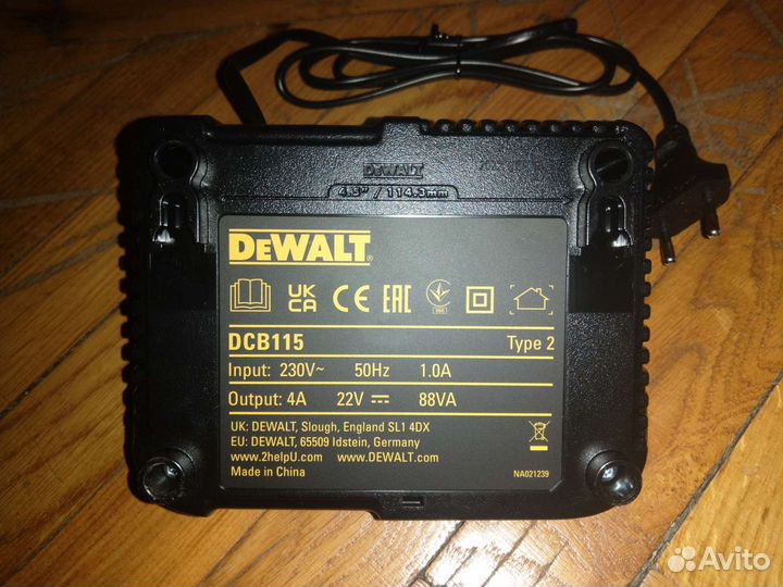 Зарядное устройство DeWalt DCB115 оригинал New