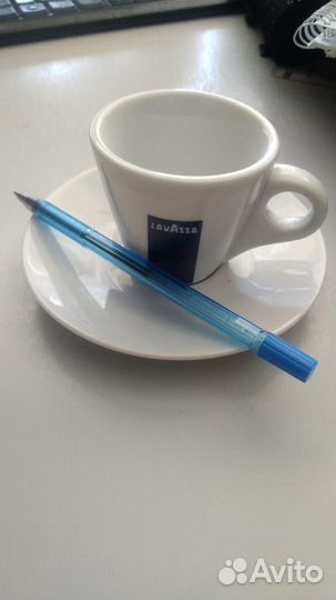 Чашка с блюдцем Эспрессо с логотипом Lavazza, 70 м