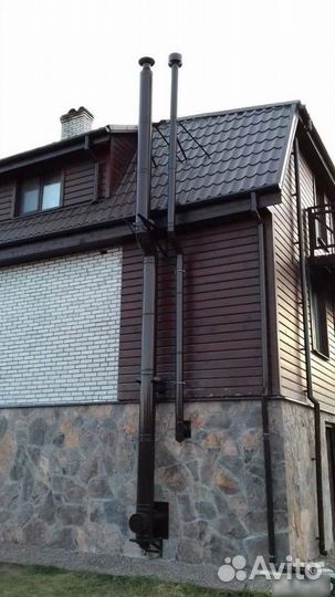 Вентиляция, установка вентвыходов, дымоходов