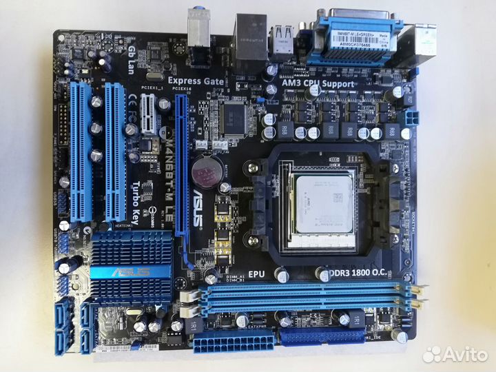 Asus AM3 + процессор