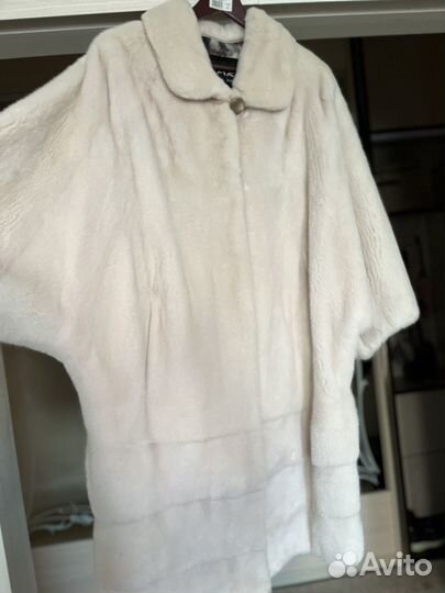 Шуба норковая с розовым оттенком