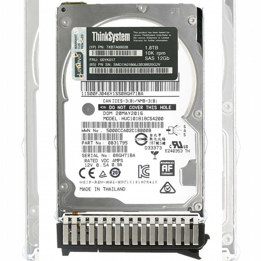 [0B31795] Жесткий Диск Ibm 0b31795 1,8tb Sas 2,5" Hdd