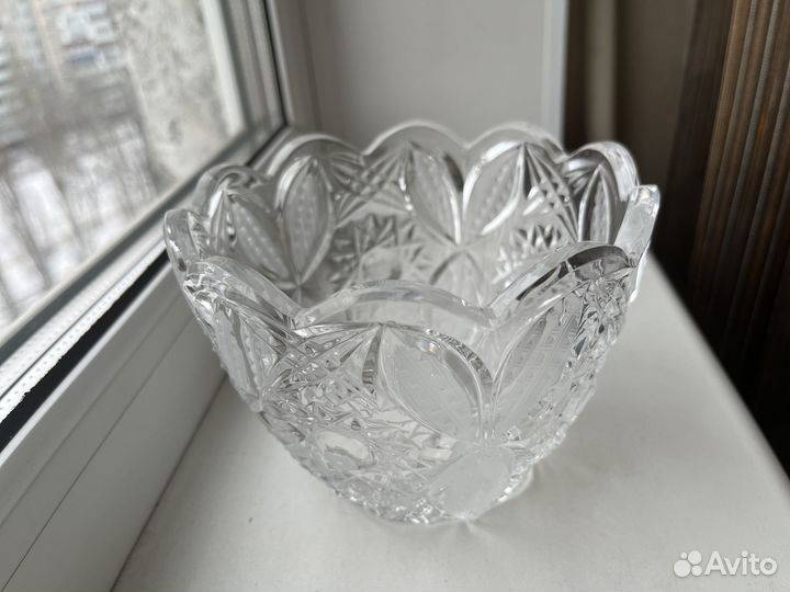 Салатница хрустальная СССР