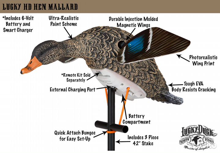 Чучело кряквы Lucky HD Hen (утка)