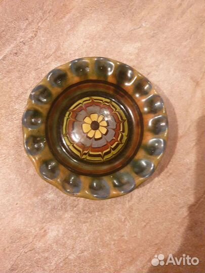 Тарелка и разделочная доска СССР, керамика