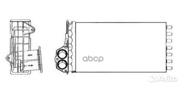 Радиатор отопителя peugeot 206 1.4 99- 53634 NRF