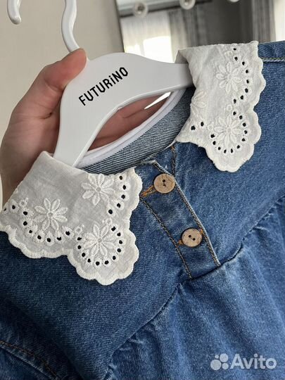 Джинсовое платье детское zara