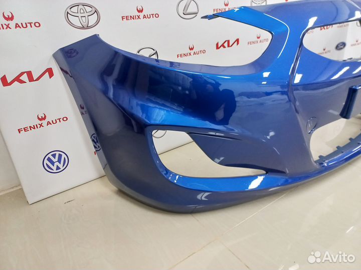 Бампер Hyundai Solaris 10-14 год Синий