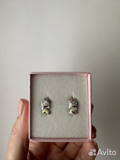 Серьги детские новые