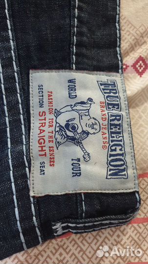 Джинсы true religion синие