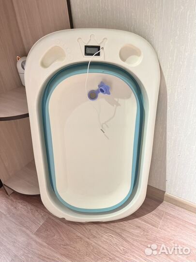 Ванночка для купания складная с термометром