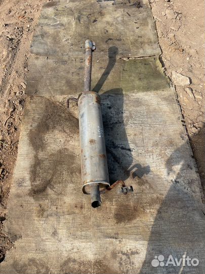 Задняя банка глушитель opel corsa d