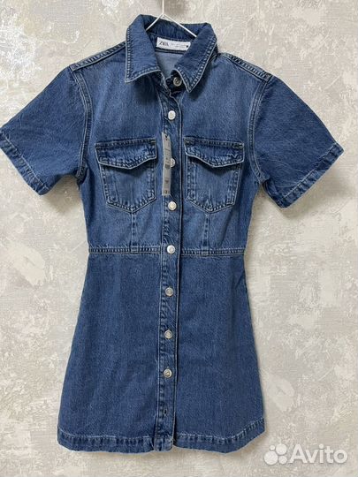 Платье джинсовое zara