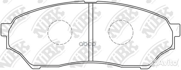 Колодки тормозные дисковые mitsubishi pajero MI