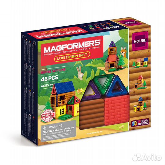 Магнитный конструктор magformers Log cabin set