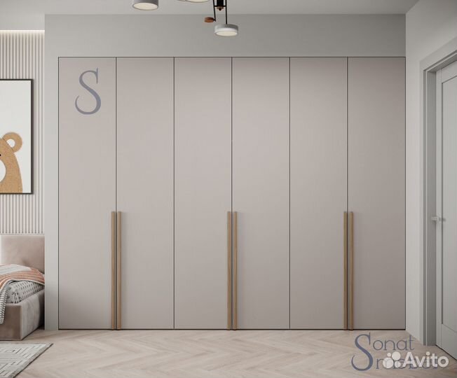 Шкаф распашной однодверный №12(дуб). 600х2400