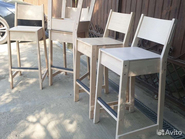 Стул барный норрокер, массив, икеа IKEA- новый