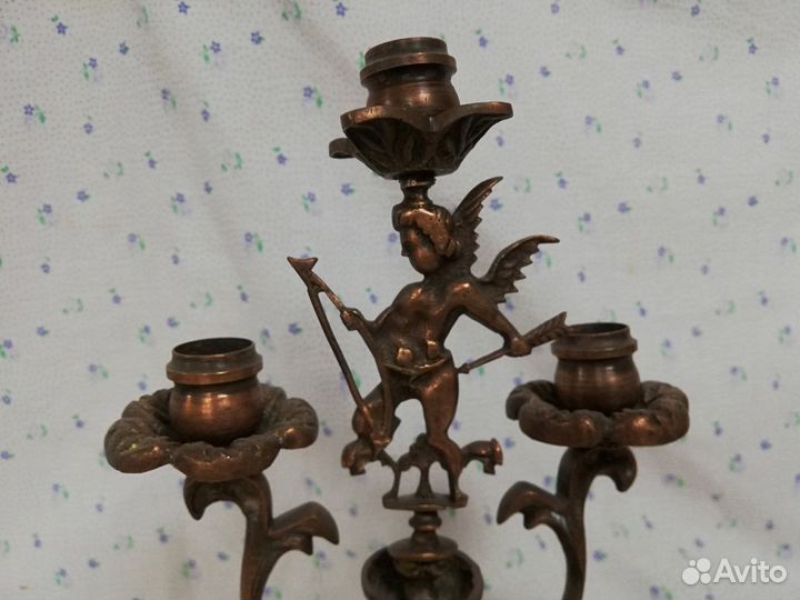 Красивый подсвечник Амур Купидон