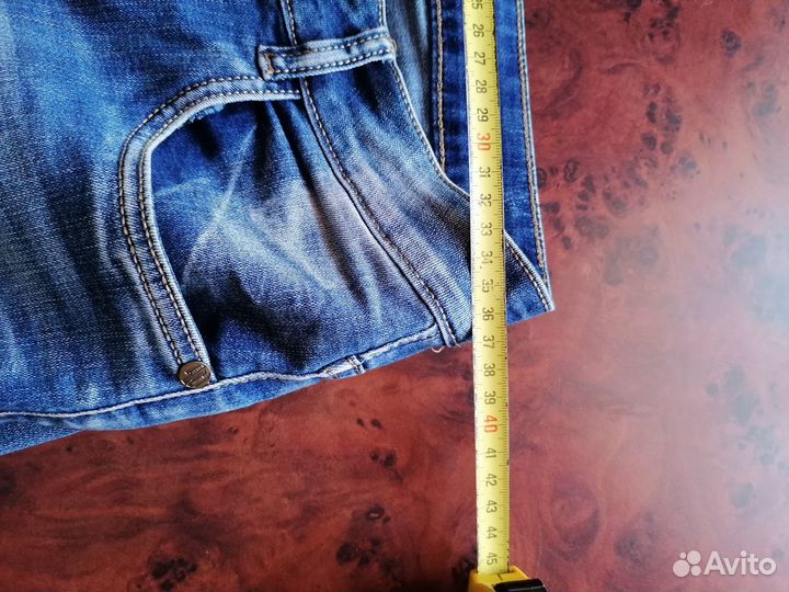 Джинсовые бриджи