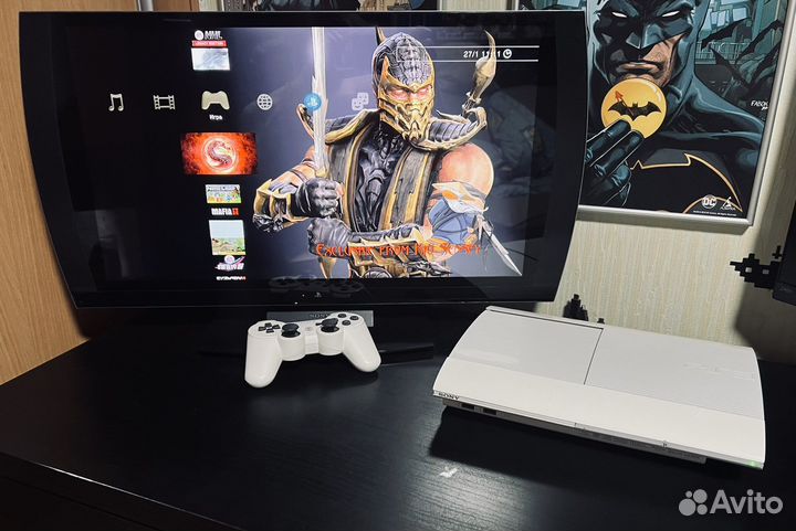 PlayStation 3 Super Slim White 500gb HEN + Игры