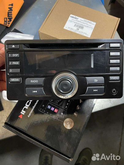 Штатная магнитола и рамка на mitsubishi L200 2022г