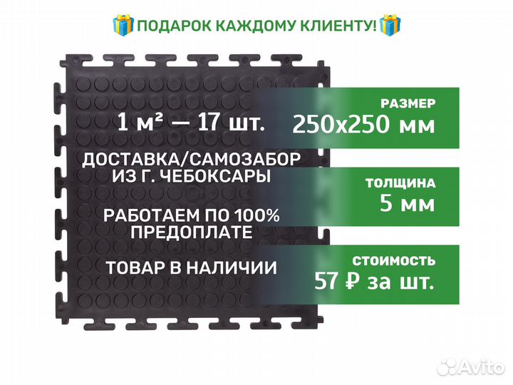 Модульная напольная плитка пвх