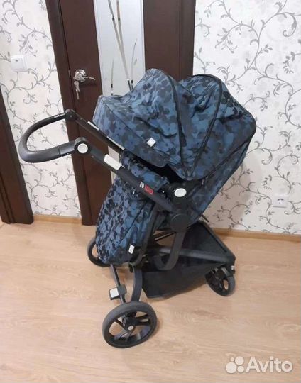 Коляска 2 в 1 б/у Babyton Spider Blue N 100