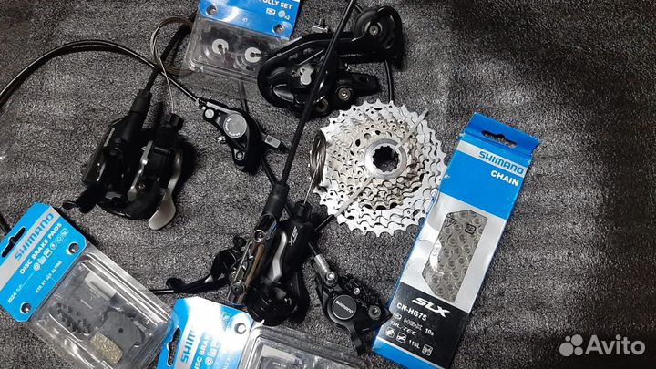 Групсеты + Тормоза Shimano XT SLX