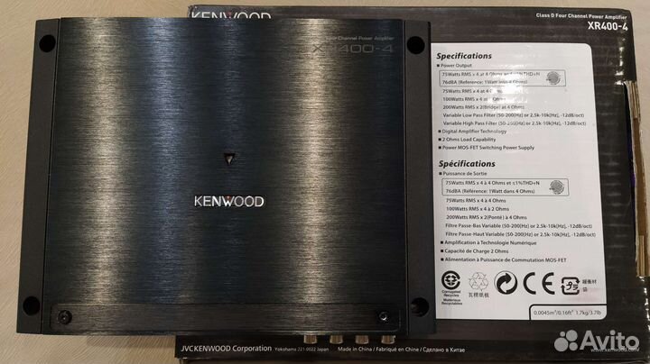 4-канальный усилитель Kenwood XR400-4