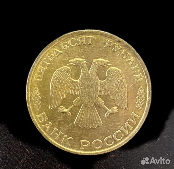 Монета 50 рублей 1993 года