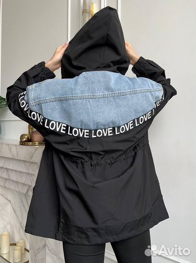 Ветровка Джинс +плащëвка