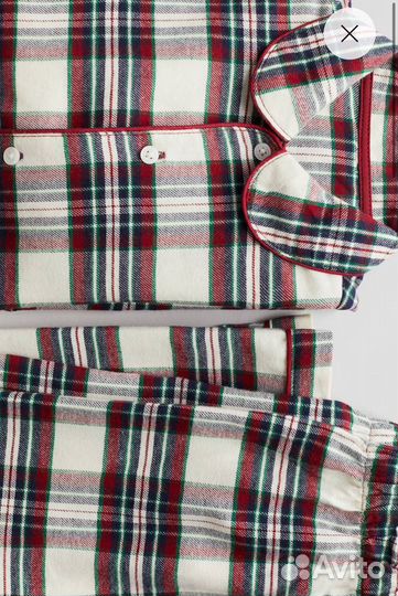 Пижама в клетку hm 92-128