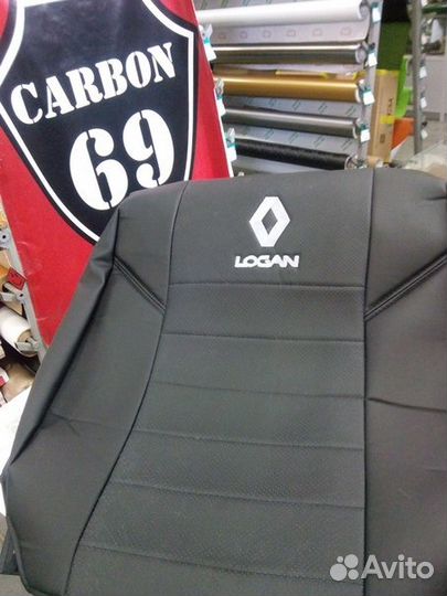 Чехлы из эко-кожи на Рено Логан (Renault logan)