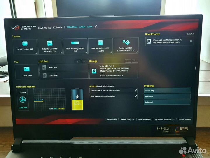 Игровой ноутбук Asus ROG Strix Hero 3
