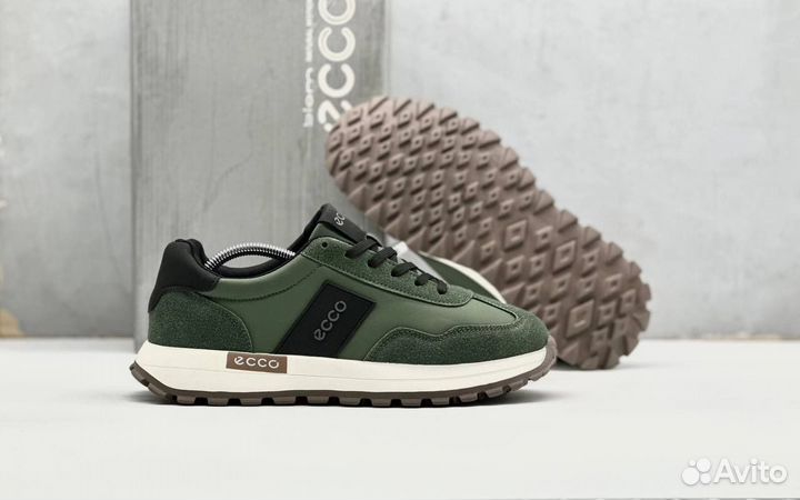 Кроссовки Ecco зеленые