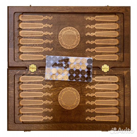 Нарды и шашки резные Мотоцикл 60 х 60 см бук Армения 62435